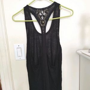 New Victoria Secret Embellished Racer Back Tank S